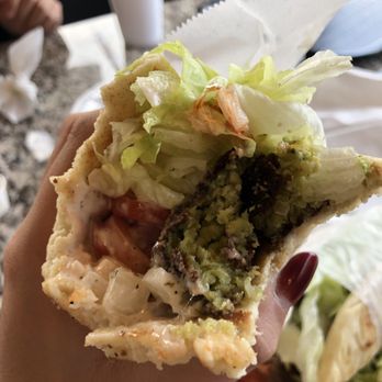 Gyro Gyro - Falafel Wrap (inside) - Greek Near Me - Dunwoody, Georgia
