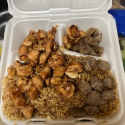 Buckeye Hibachi - Broad St - Hibachi chicken, steak and shrimp. Their portions are generous and saving more than half for tomorrow!