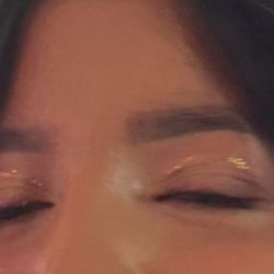 Pasadena Beauty Bar - Sloppy eyeshadow for her special day! So disappointing! What in the world is this????