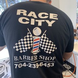 Race City Barber Shop - Barbershop T-shirts..