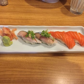 Teppay - Sake (salmon) and saba (mackerel) nigiri - Sushi Bars Near Me - Houston, Texas Teppay - Sake (salmon) and saba (mackerel) nigiri - Sushi Bars Near Me - Houston, Texas