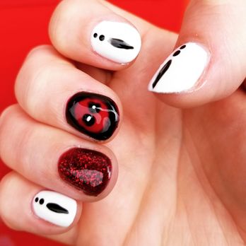 Spa Soiree & Lash Bar - Loving my Deadpool themed gel manicure! - Nail Salons Near Me - Kent, Washington