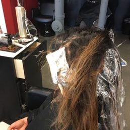 Before picture! Check out hoe frenzy my hair was!