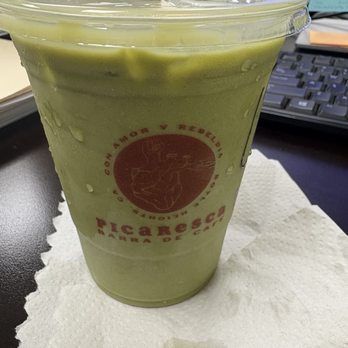 Picaresca Barra De Cafe - Matcha Latte with Oat milk. - Coffee & Tea Near Me - Los Angeles, California