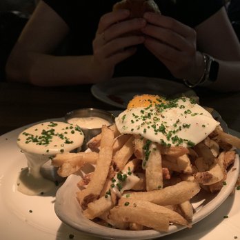 Au Cheval - Crispy Fries , Garlic Aioli & Fried Farm Egg - Bars Near Me - Chicago, Illinois Au Cheval - Crispy Fries , Garlic Aioli & Fried Farm Egg - Bars Near Me - Chicago, Illinois