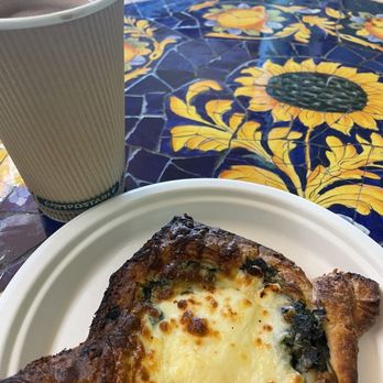Ossorio Bakery & Cafe - Spinach Open Faced Croissant - Coffee & Tea Near Me - Cocoa, Florida