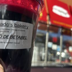 Salgados Bakery - Fresh Beets Juice.Salgado's Mexican /Guatemalan Bakery. In Small Plaza block from Kimball Brown CTA Station.Nice Service!Fresh Pastries!