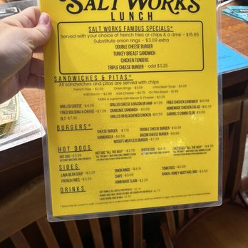 The Original Salt Works - Lunch Menu - Breakfast & Brunch Near Me - Wilmington, North Carolina The Original Salt Works - Lunch Menu - Breakfast & Brunch Near Me - Wilmington, North Carolina