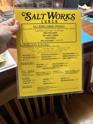 Menu photo 2 The Original Salt Works Wilmington, NC Menu photo 2 The Original Salt Works Wilmington, NC