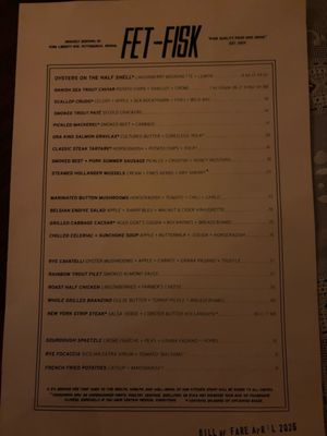 Menu photo 2 Fet-Fisk Pittsburgh, PA
