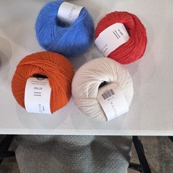 Yarn Alchemy - Knitting for olive mohair and fingering weight yarn