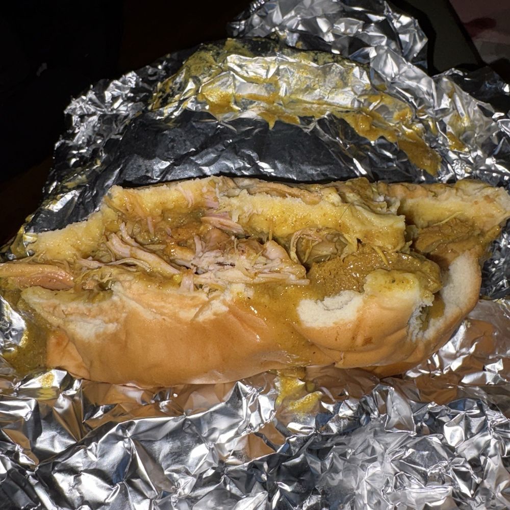 Curry chicken sandwich Curry chicken sandwich