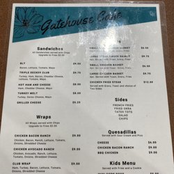 Gatehouse Café - Menu