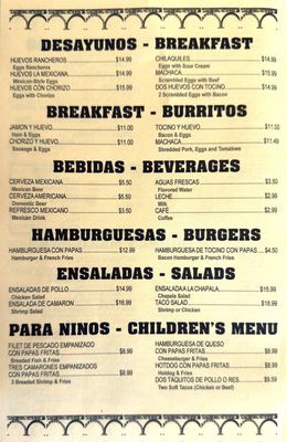 Menu photo 6 Chapala Mexican Grill Morro Bay, CA