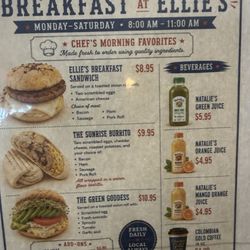 Ellie's Downtown Deli & Catering - Breakfast