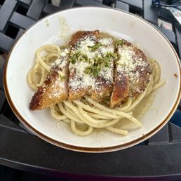 Bucatini Picatta - YUM Bucatini Picatta - YUM