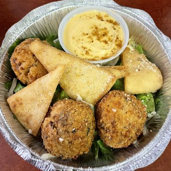 Greek Unique - Gyro Mac n Cheese Poppers - Greek Near Me - Ashburn, Virginia Greek Unique - Gyro Mac n Cheese Poppers - Greek Near Me - Ashburn, Virginia