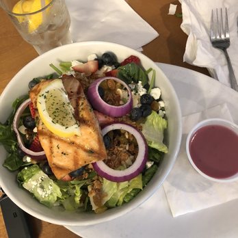 Fire By The Monon - Berry Fresh Salad w/salmon - American Near Me - Indianapolis, Indiana