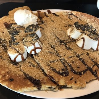 Flip Cafe - Smore pancakes. Pretty darn good! - Breakfast & Brunch Near Me - Edinboro, Pennsylvania