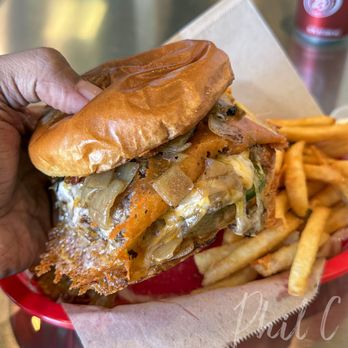 Good Buns - Good Buns Smash - their signature double smash burger with all the fixin's and crispy cheese - yum! - Burgers Near Me - Buena Park, California Good Buns - Good Buns Smash - their signature double smash burger with all the fixin's and crispy cheese - yum! - Burgers Near Me - Buena Park, California
