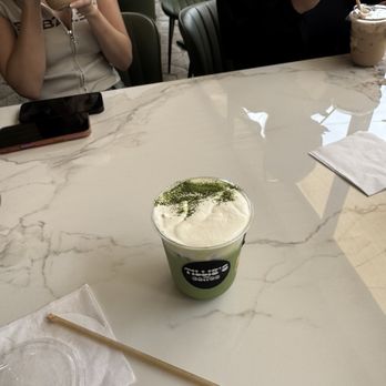 Tillie’s Coffee - Vanilla matcha latte w/whole milk and cold foam 10/10. - Coffee & Tea Near Me - Los Angeles, California Tillie’s Coffee - Vanilla matcha latte w/whole milk and cold foam 10/10. - Coffee & Tea Near Me - Los Angeles, California