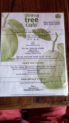 Menu photo 6 Guava Tree Cafe Albuquerque, NM