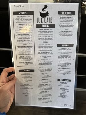 Menu photo 4 Lux Cafe New Orleans, LA