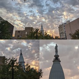 The view from the street seating.