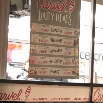 Carvel - a sign in the window - Custom Cakes Near Me - Union, New Jersey Carvel - a sign in the window - Custom Cakes Near Me - Union, New Jersey