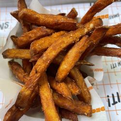 Hideout - Sweet potato fries.  Very nicely cooked.
