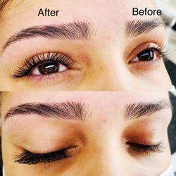 Cluster lashes done at Threadloft