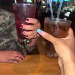 Blueberry crush and Jack& Diet Coke