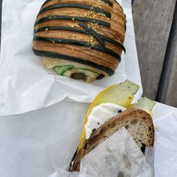 Carissa's - Zucchini Sandwich and Pistachio Chocolate Croissant