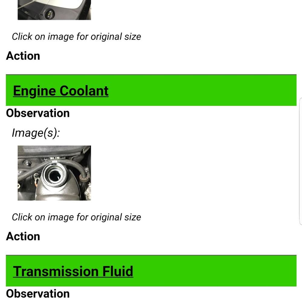 Motoring Specialists - Screenshots of vehicle inspection results - Auto Repair Near Me - Vacaville, California Motoring Specialists - Screenshots of vehicle inspection results - Auto Repair Near Me - Vacaville, California