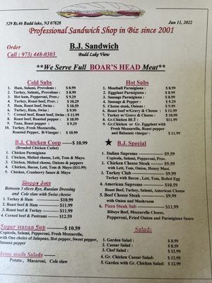 B J Sandwich Shop by null