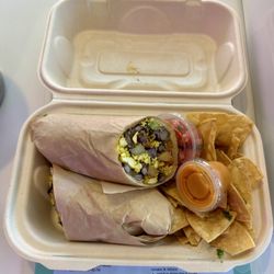 La Jenelle Natural Cafe - Shoreline Burrito to go(very flavorful & travels well).