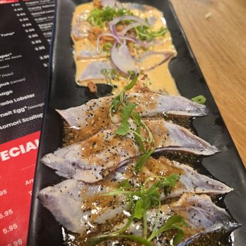 Neko Loco Sushi - Bluefin and albacore carpaccio - Japanese Near Me - Las Vegas, Nevada Neko Loco Sushi - Bluefin and albacore carpaccio - Japanese Near Me - Las Vegas, Nevada