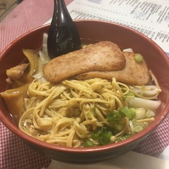 M Star Cafe - Broad noodles with cuttlefish, spam, and golden mushrooms. - Chinese Near Me - New York, New York M Star Cafe - Broad noodles with cuttlefish, spam, and golden mushrooms. - Chinese Near Me - New York, New York