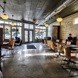 Calvin Fletcher's Coffee Company - Seating Area at Calvin Fletcher Coffee