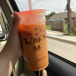 thai milk tea w brown sugar boba thai milk tea w brown sugar boba