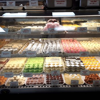 Maharaja Sweets & Snacks - Inside: Right section of sweets - Desserts Near Me - Jackson Heights, New York Maharaja Sweets & Snacks - Inside: Right section of sweets - Desserts Near Me - Jackson Heights, New York