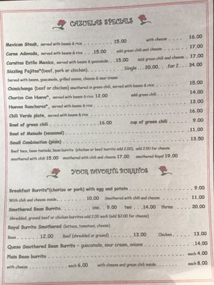 Menu photo 2 Rosie’s Las Cazuelas Lakewood, CO Menu photo 2 Rosie’s Las Cazuelas Lakewood, CO