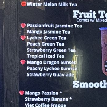 Bao - Tea menus - Vietnamese Near Me - Prairieville, Louisiana