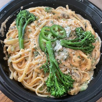 Ember & Greens - Creamy Roasted Jalapeno Pasta, no protein added - New American Near Me - Houston, Texas Ember & Greens - Creamy Roasted Jalapeno Pasta, no protein added - New American Near Me - Houston, Texas