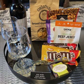 Bottleworks Hotel - Mini bar offerings - Hotels Near Me - Indianapolis, Indiana