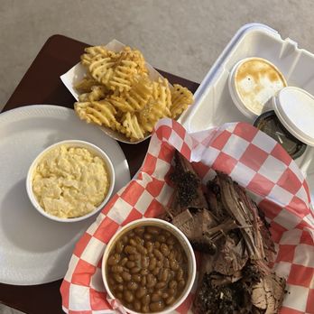 Smok'n Crew Barbecue - Brisket, baked beans, waffle fries and mac n cheese - Mooresville, IN Smok'n Crew Barbecue - Brisket, baked beans, waffle fries and mac n cheese - Mooresville, IN