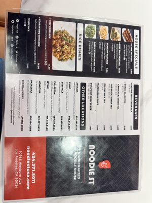 Menu photo 2 Noodle St Los Angeles, CA