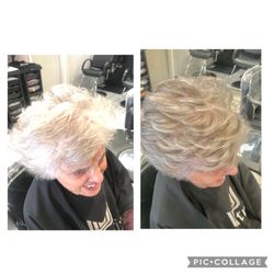 Renzo Salon - Grey blending for depth and dimension