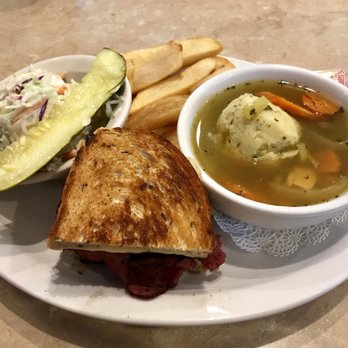 TooJay’s Deli * Bakery * Restaurant - Half Hot Pastrami (the Rachel) with fries, cole slaw, and Matzo Ball Soup - Delis Near Me - Orlando, Florida TooJay’s Deli * Bakery * Restaurant - Half Hot Pastrami (the Rachel) with fries, cole slaw, and Matzo Ball Soup - Delis Near Me - Orlando, Florida