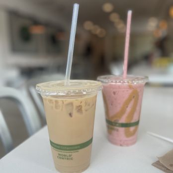 Free Range Cafe - two cups of iced coffee - Salad Near Me - Hagerstown, Maryland